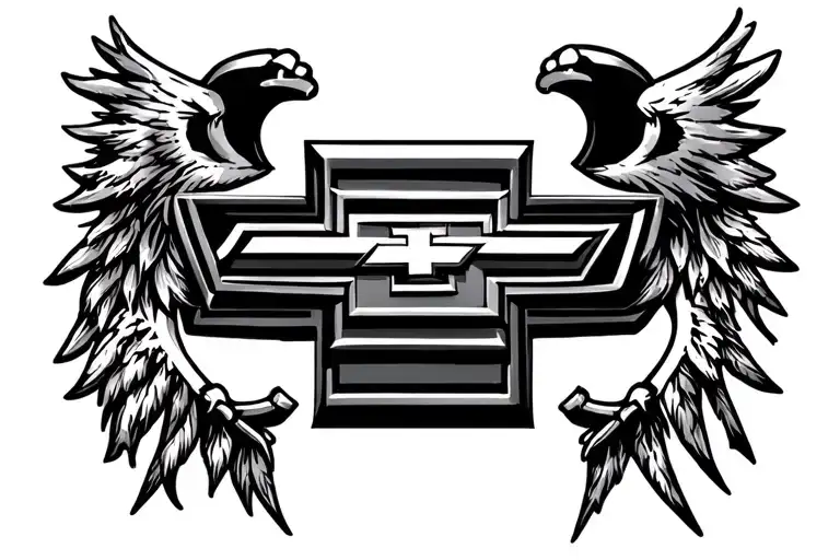 Chevy Symbol And Harly Davison Symbol