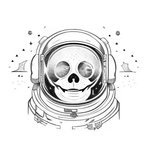 Astronaut Carving Through Space