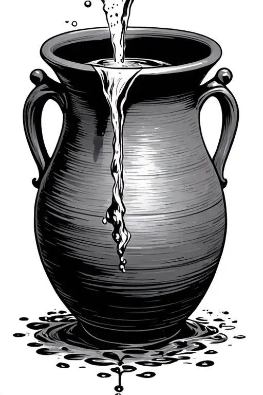 Greek Pot Pouring Water