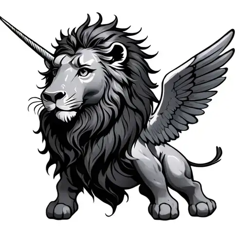 Unicornic Lion Cab With Wings