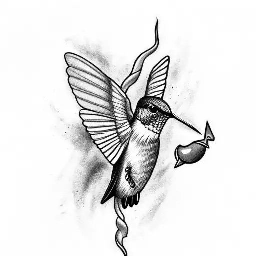 Hummingbird And Lightning Bolt