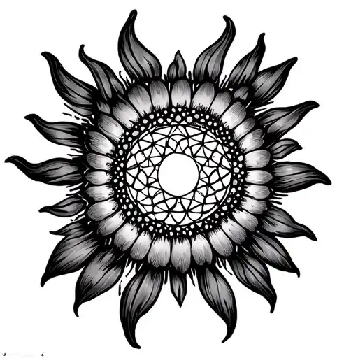 Sun And Flower Of Life