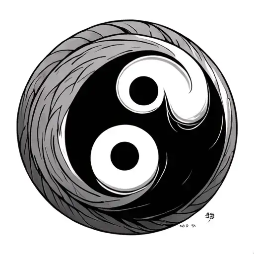 Yin And Yang Symbol Integrated