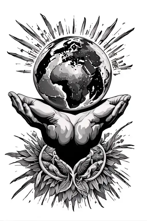 African Atlas Holding The World