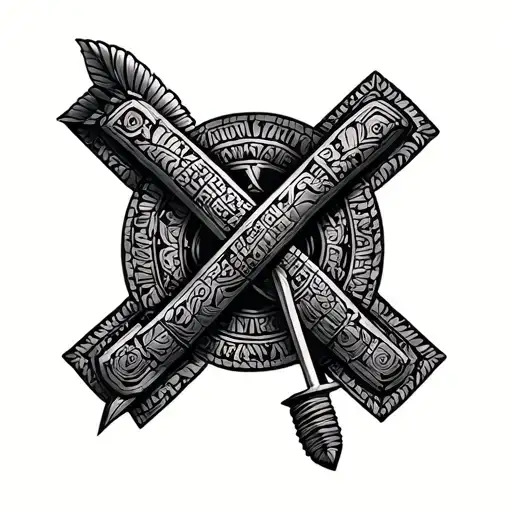 Macahuitl Aztec Weapon Symnolizing Knowledge