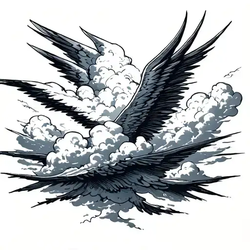 Cloud Background Angles Flying