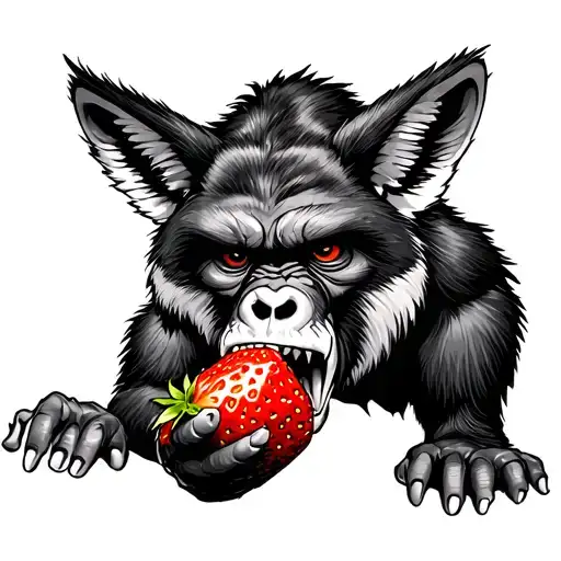 King Kong Eats A Strawberry Fox