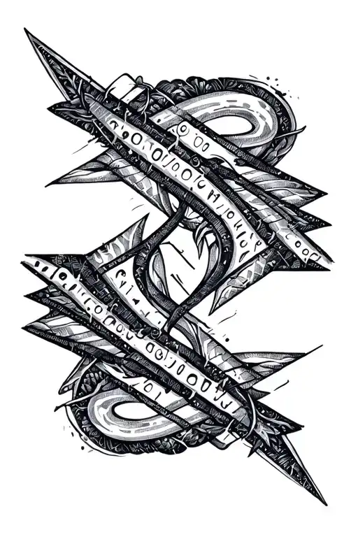 Soulmate Morse Code Forming The Shape Arrow Piercing