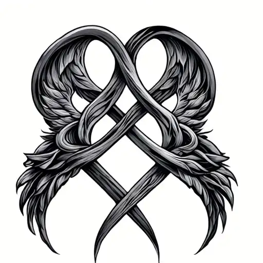 Gemini And Infinity Symbol Intertwined