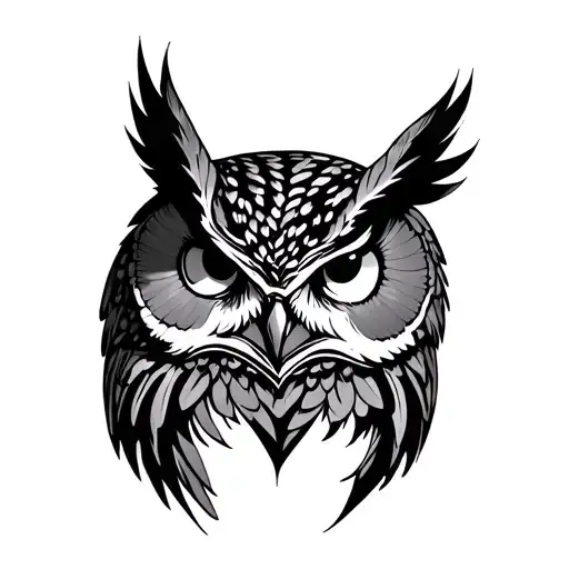 Owl Under Chest And Go Back