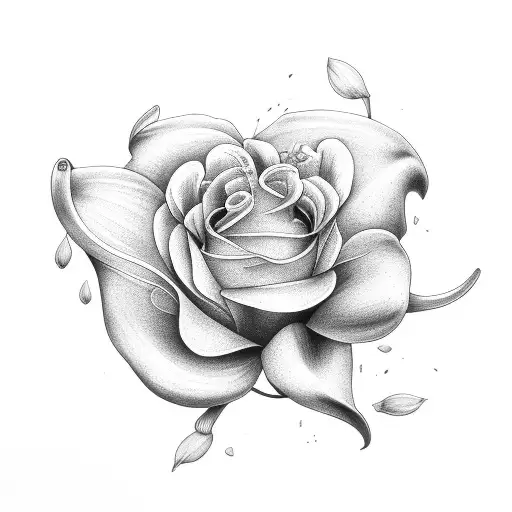 Lily With Rose Together