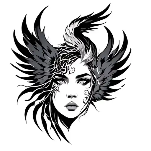 Face Tattoo For Women Phoenix