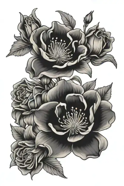 Flowers In The Background