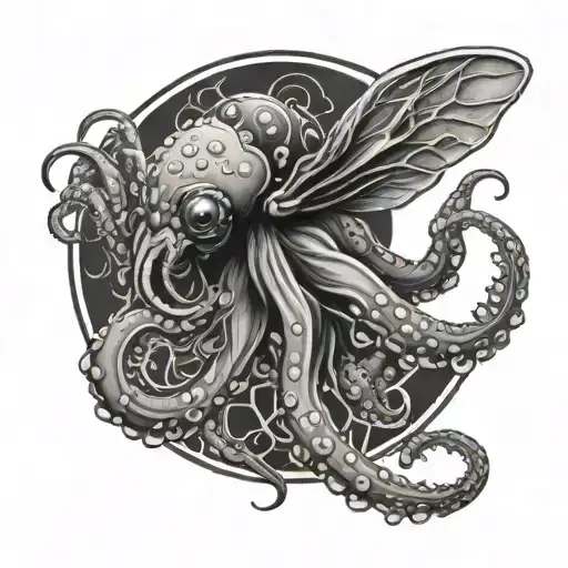 Lightning Bolt Bee Octopus