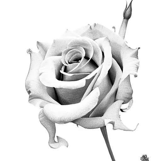 Roses And Lilly With A Name Inserted Into The Rose Petals