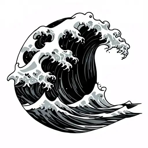 Small Line Ocean Waves