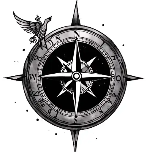 Compass And Clock Fore Arm