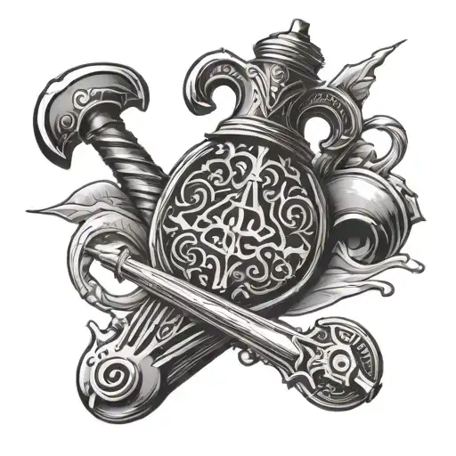 Jack Playing Card With Hammer Screwdriver And Screw