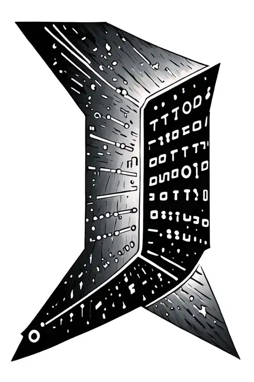 Morse Code Forming The Shape Arrow
