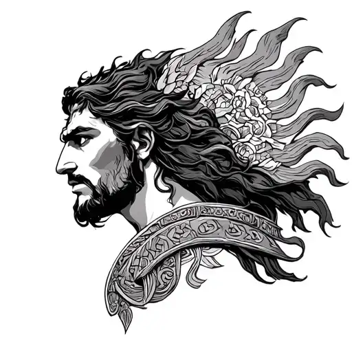 Greek Mythology Inspired Tattoo Warrior