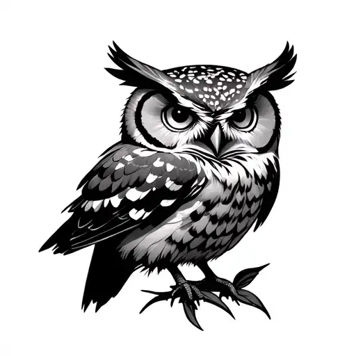 Iimmxxiv Carnation Owl Perched