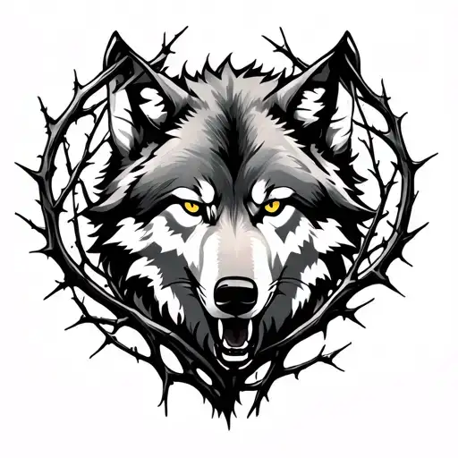 Wolf Behind Thorns