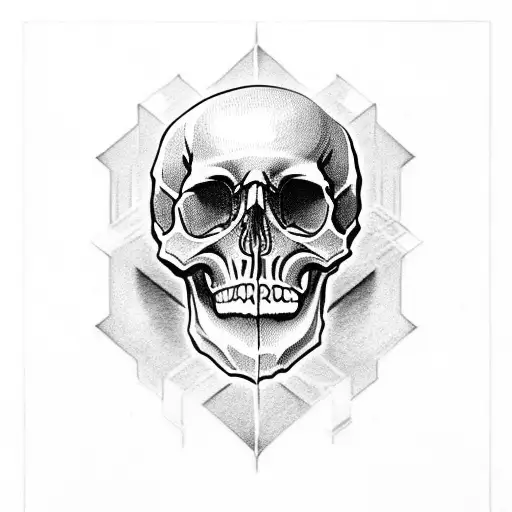 Skull With The Letter Aurora