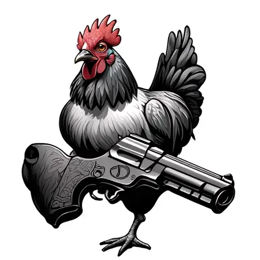 Chicken With Gun