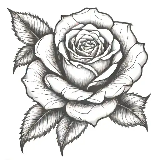 Rose Made Entirely Of Intricate