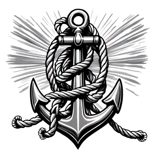 Anchor With Rope Aida Great