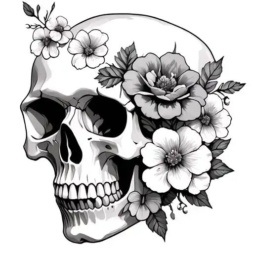 Flowers That Make A Skull