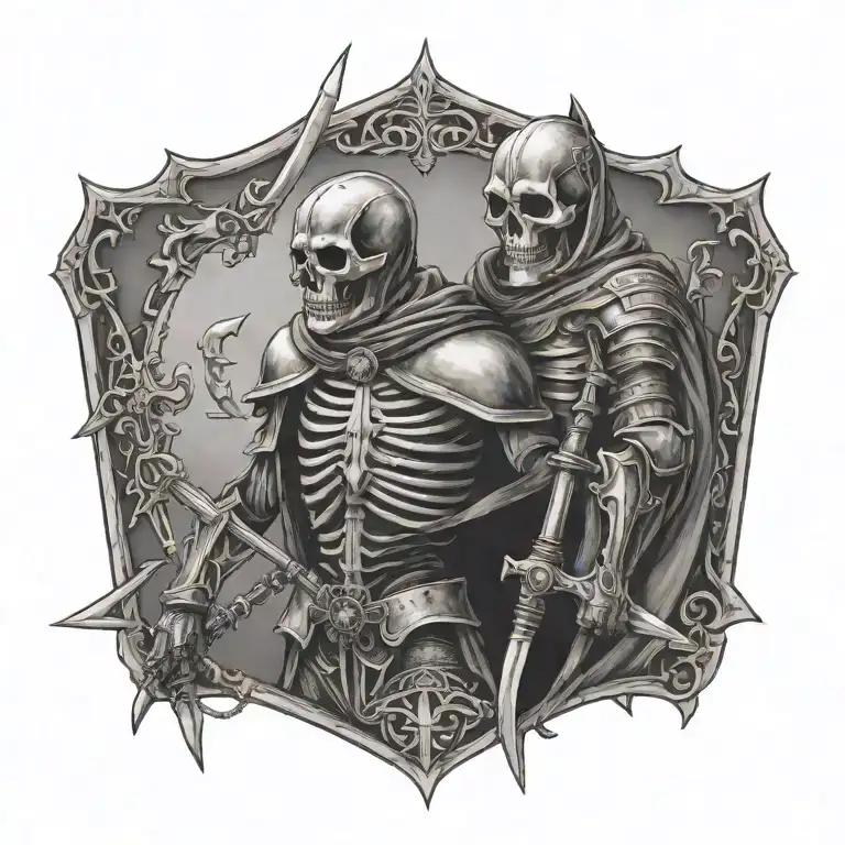 Skeleton Knights Templar