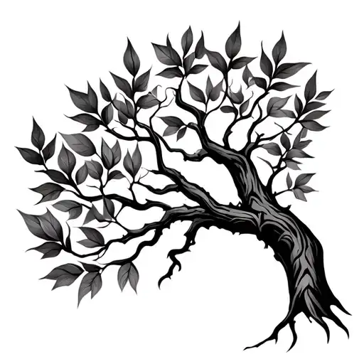 A Tree Shedding Leaves