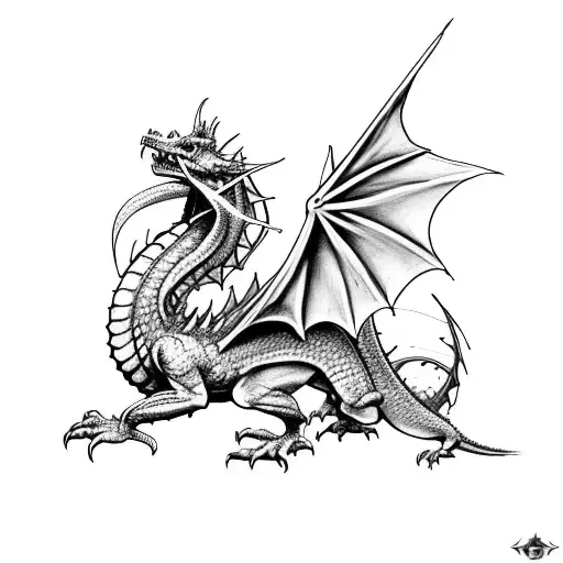 Magic The Gathering Card Featuring Dragons