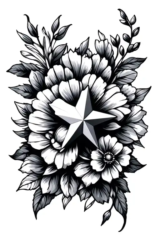 Star Space Floral Rod