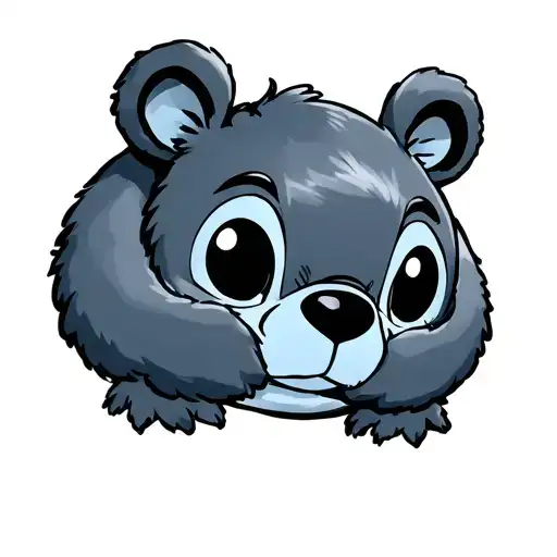 Stitch Hugging Wishbear Care Bear Head