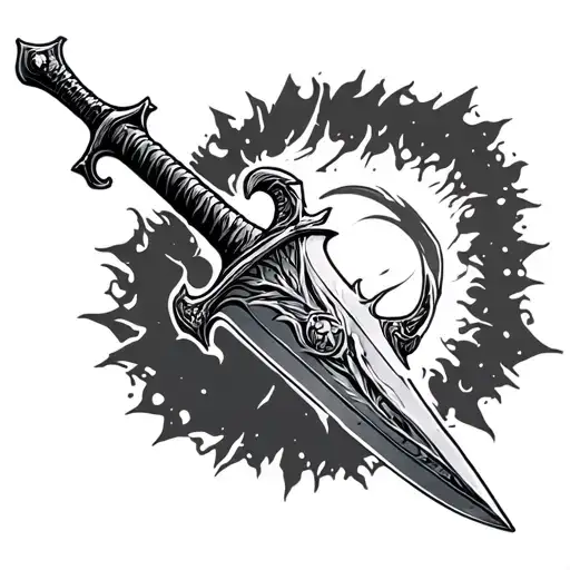 Sword With Jagged Tip