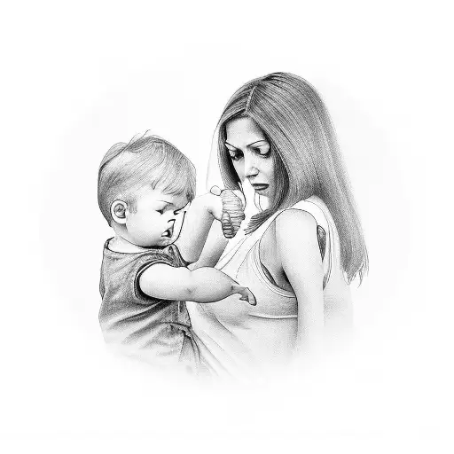 Mother Helping His Child