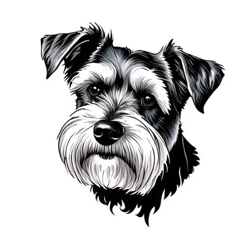 Salty Dog Schnauzer Face Made