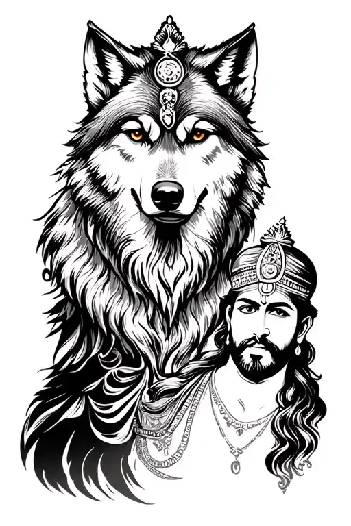 Lone Wolf With Shiv Ji And Chatrapati Shivaji Maharaj