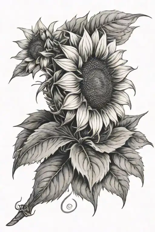 Partial Insulin Structure And A Sunflower