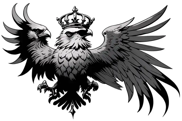 Double Headed Eagle With Crown