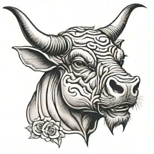 Raging Bull Head