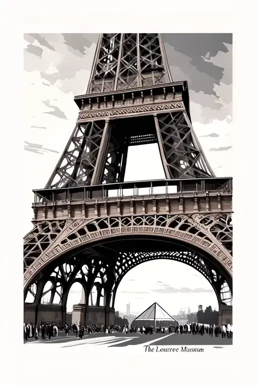 The Lourve Museum Eiffle Tower Berlin Wall Roman Coliseum