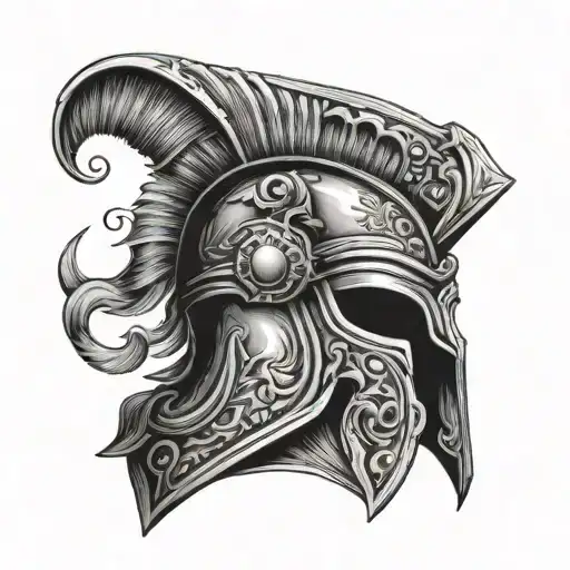 Half Sicilian Trinacria Half Spartan Helmet