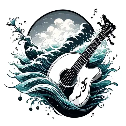 Ocean With Music Themed