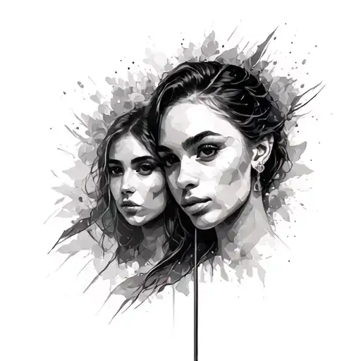 Minimalist Face Art Fightingitivity Justice Love Family Lightness Loyalty