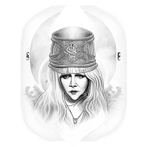 Young Stevie Nicks Tarot Card