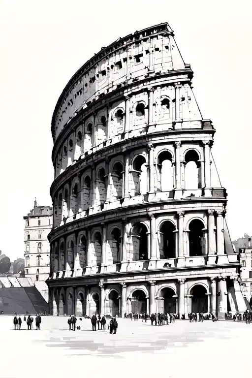 The Lourve Museum Berlin Wall Roman Coliseum
