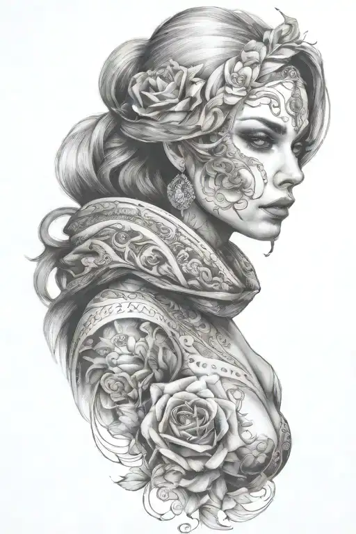 Beautiful Lady In The Middle